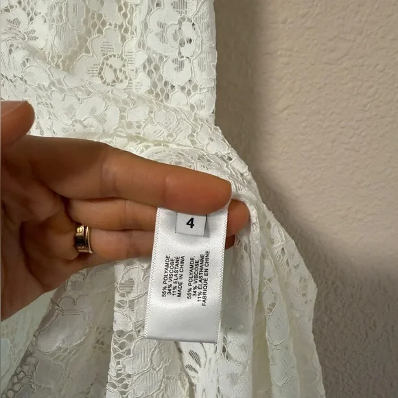 NWOT Proenza Schouler Jasmine White Lace Skirt Maxi White Sheer Skirt Size 4 S/M - Picture 10 of 14